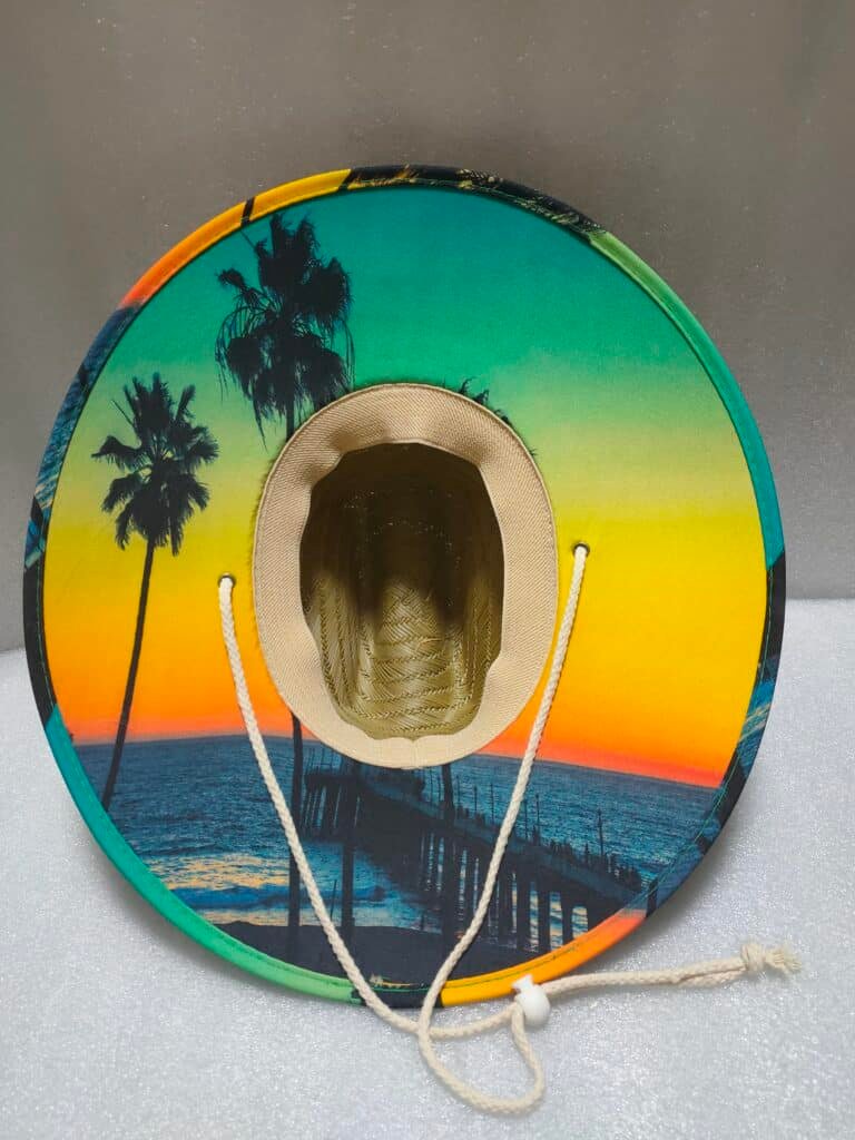 custom straw hat logo