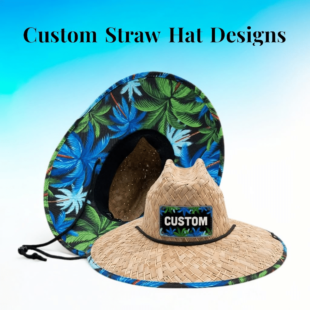 straw lifeguard hat custom